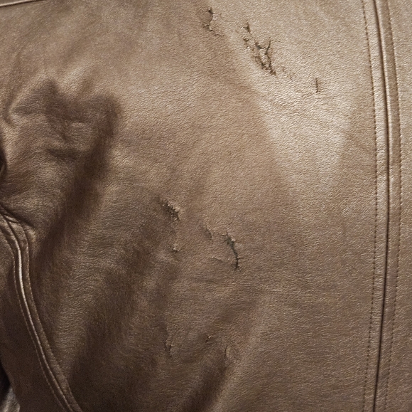 DISNEY Maleficent Sleeping Beauty rose gold faux leather jacket Med.see photos - Picture 7 of 16